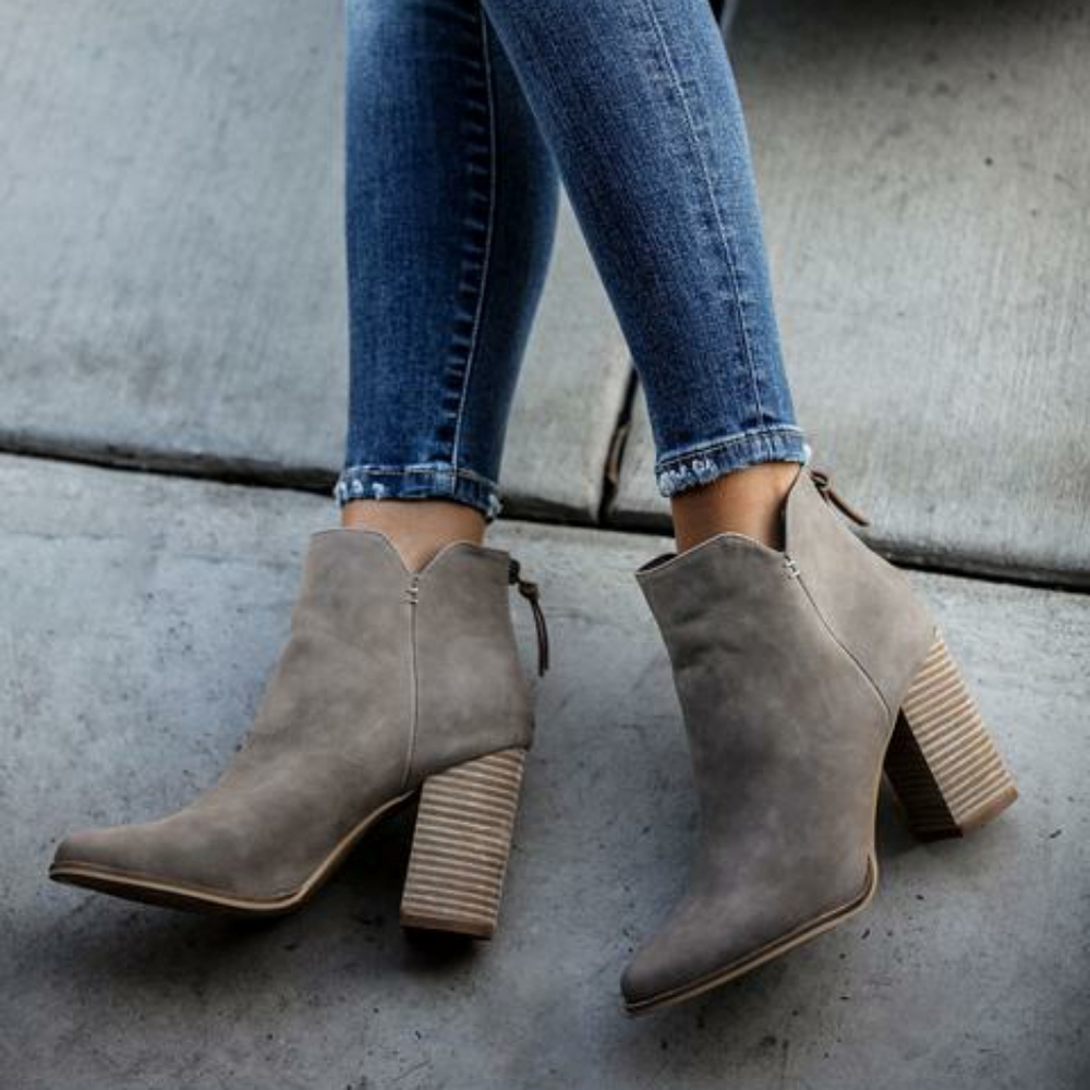 Norah Ankle Bootie • Clay